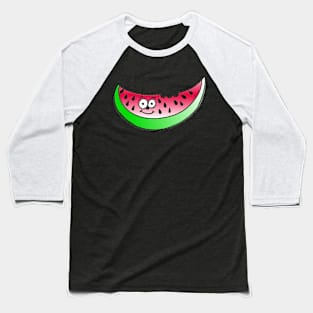 Happy Watermelon Doodle Baseball T-Shirt